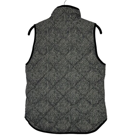 J Crew Down Vest Women XS Excursion Herringbone Quilted Preppy Outdoor - Picture 2 of 11